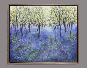 Bluebell Forest 88x64cmoil on canvas, in wooden try frame.
